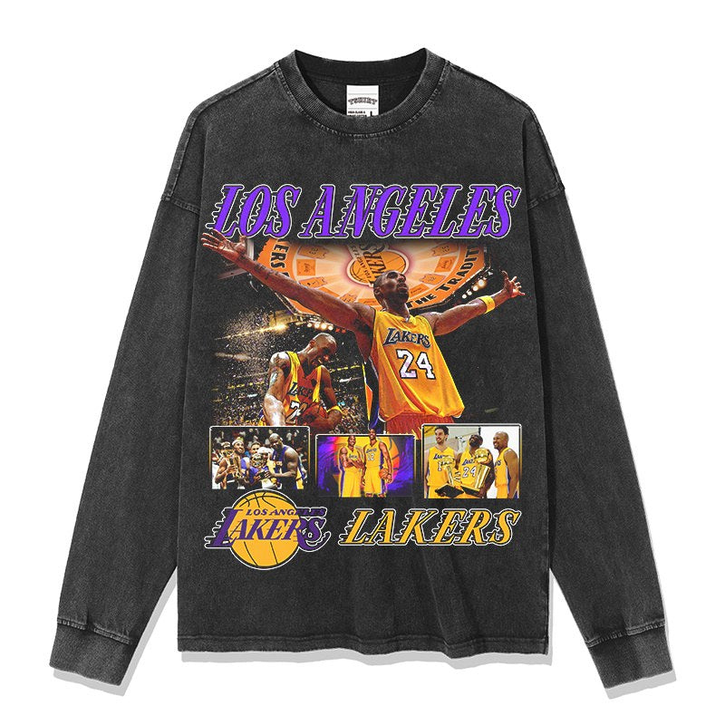 KOBE BRYANT LONG SLEEVE – שחור שטוף