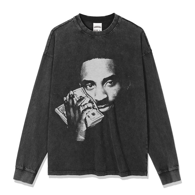 KOBE BRYANT LONG SLEEVE – שחור שטוף