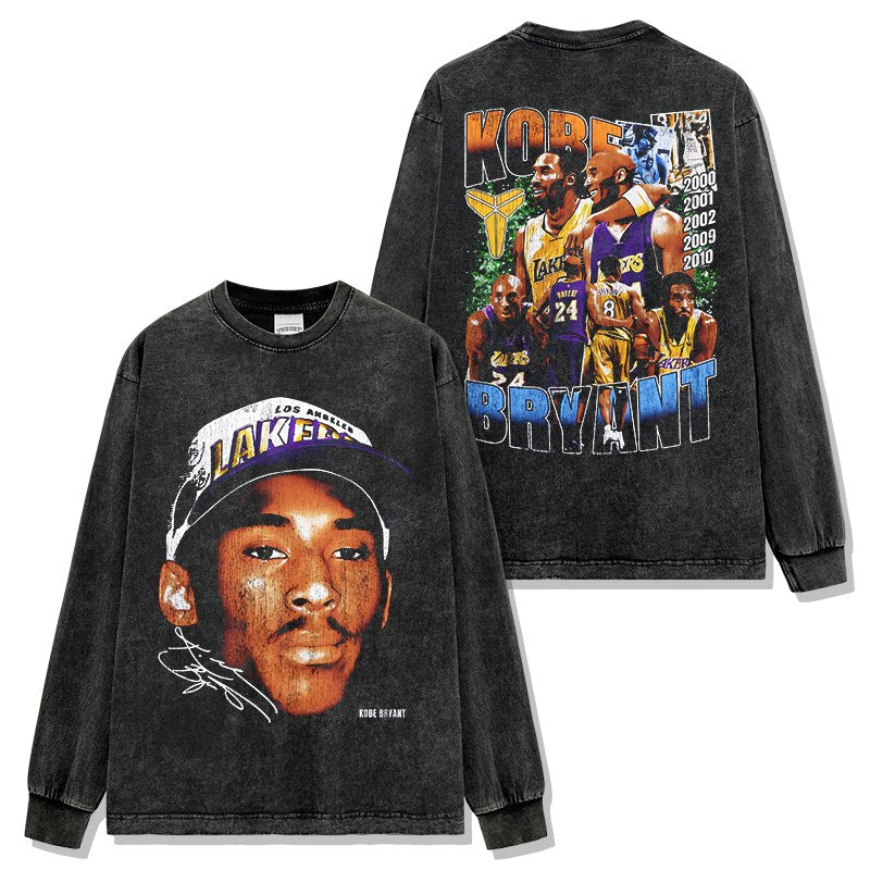 KOBE BRYANT LONG SLEEVE – שחור שטוף
