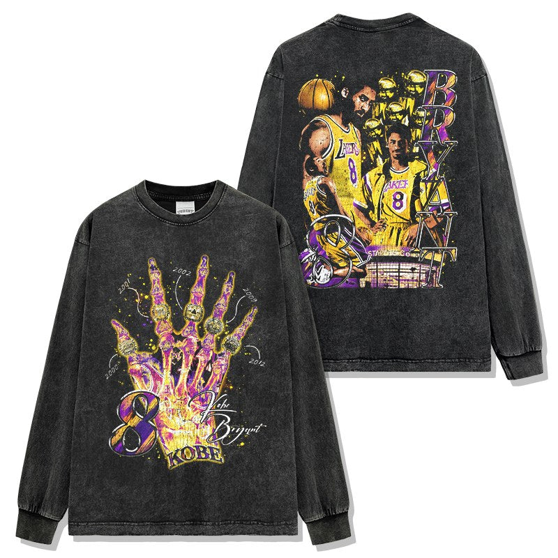 KOBE BRYANT LONG SLEEVE – שחור שטוף