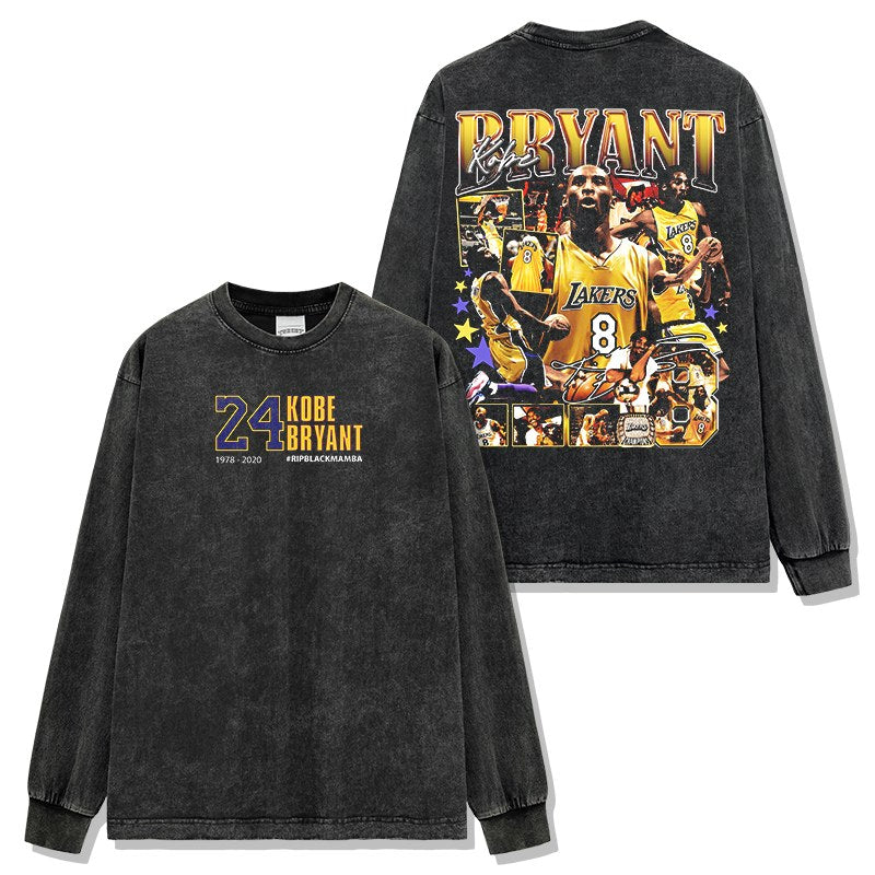 KOBE BRYANT LONG SLEEVE – שחור שטוף