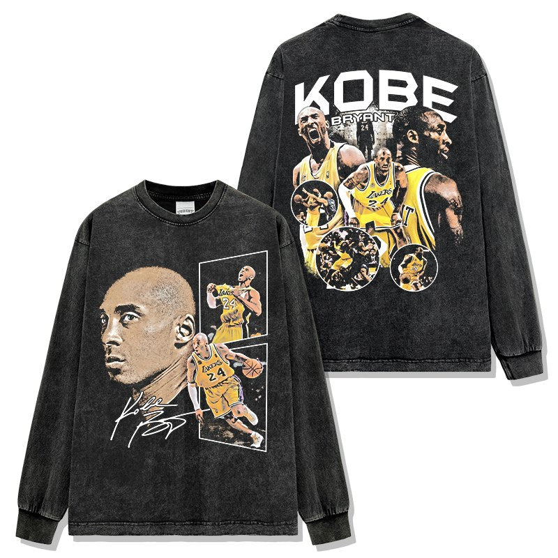 KOBE BRYANT LONG SLEEVE – שחור שטוף