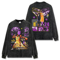 KOBE BRYANT & LEBRON JAMES LONG SLEEVE – שחור שטוף