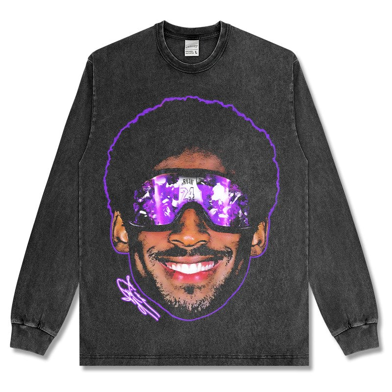 KOBE BRYANT LONG SLEEVE – שחור שטוף