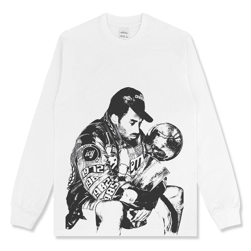 KOBE BRYANT LONG SLEEVE – לבן