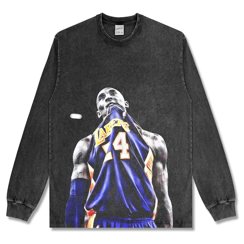 KOBE BRYANT LONG SLEEVE – שחור שטוף