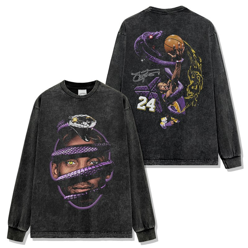 KOBE BRYANT LONG SLEEVE – שחור שטוף