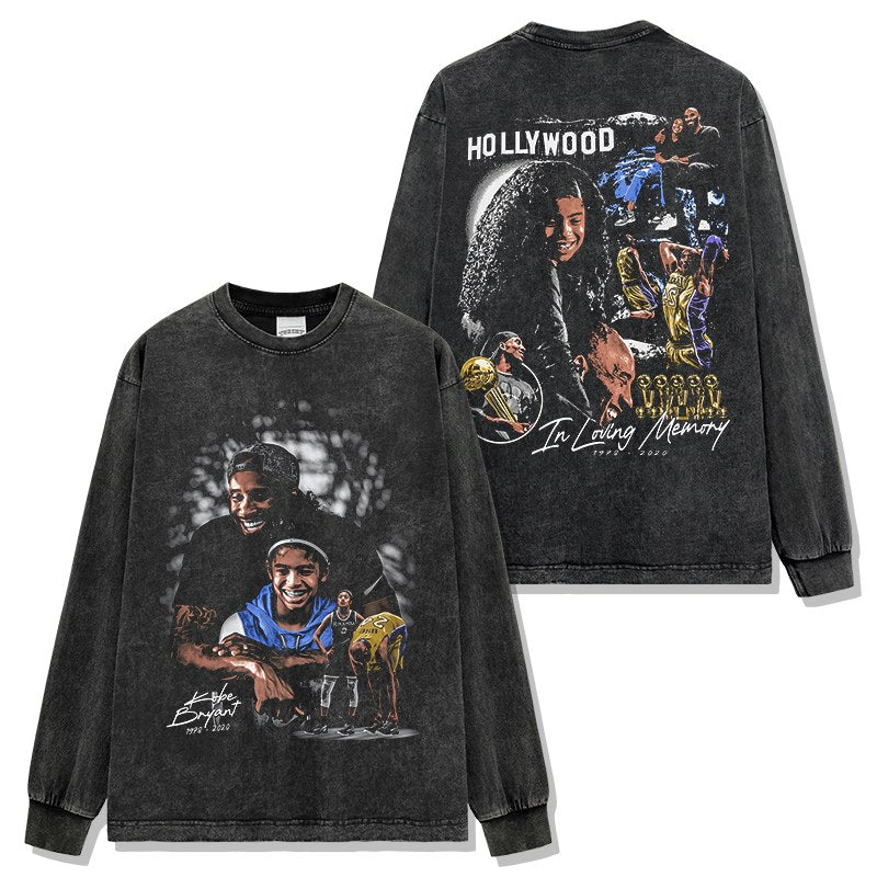 KOBE BRYANT LONG SLEEVE – שחור שטוף