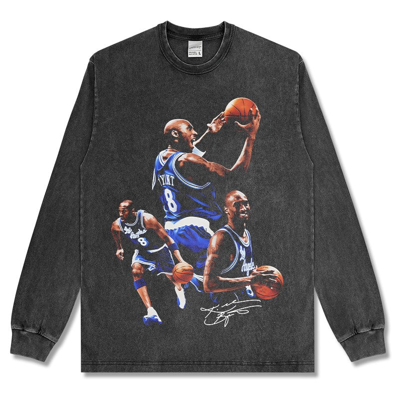 KOBE BRYANT LONG SLEEVE – שחור שטוף