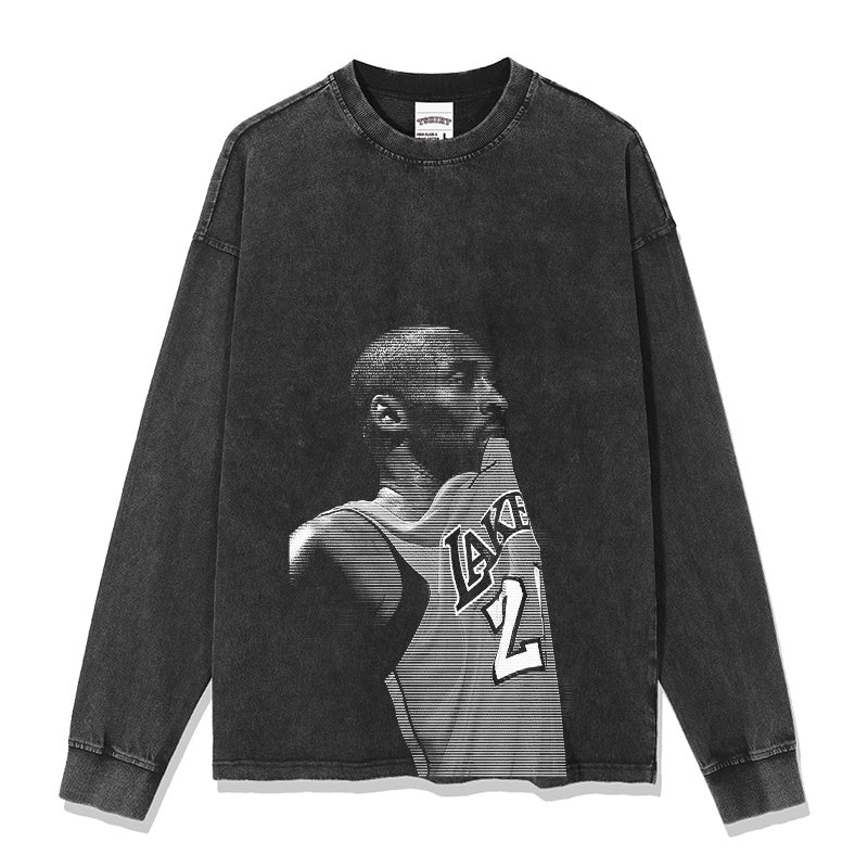 KOBE BRYANT LONG SLEEVE – שחור שטוף