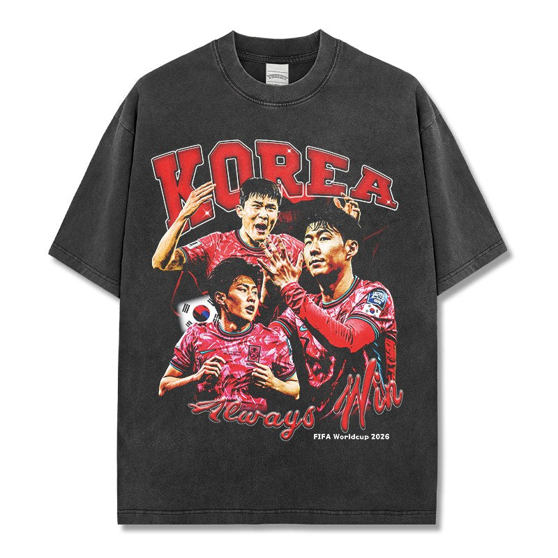KOREA 2026 VINTAGE TEE · GOLDEN BOOT