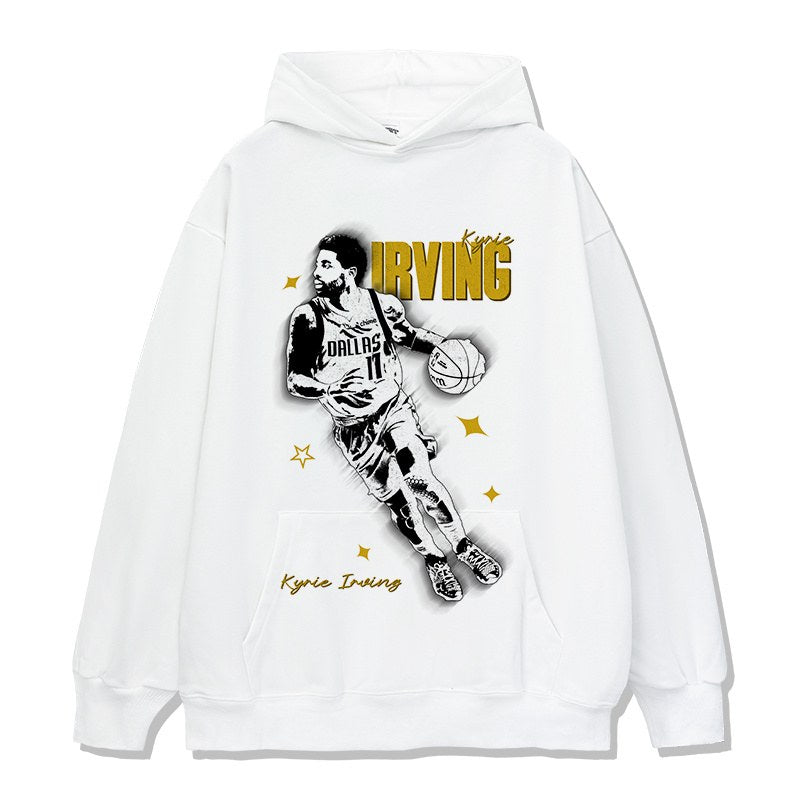 KYRIE IRVING VINTAGE HOODIE – לבן
