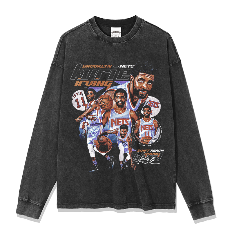 KYRIE IRVING LONG SLEEVE – שחור שטוף