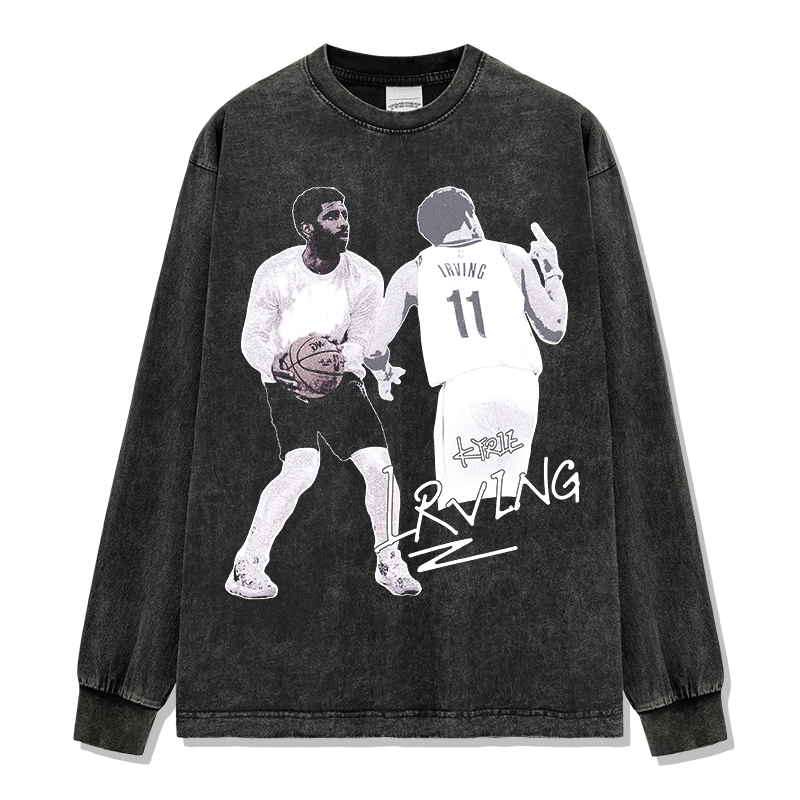 KYRIE IRVING LONG SLEEVE – שחור שטוף