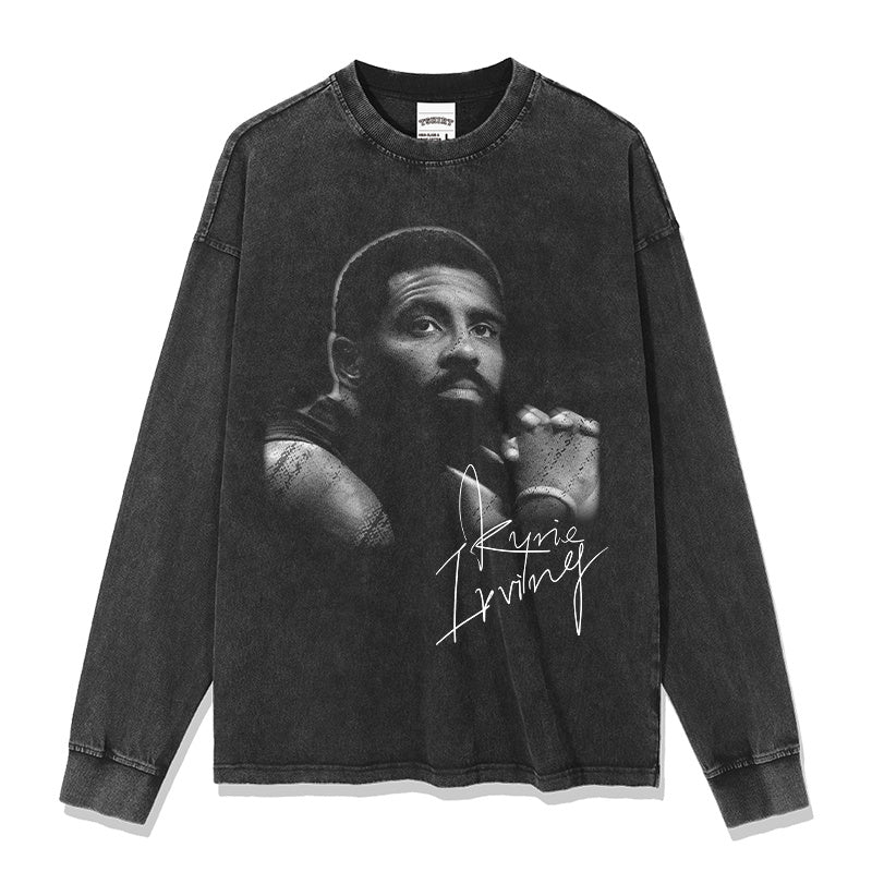 KYRIE IRVING LONG SLEEVE – שחור שטוף