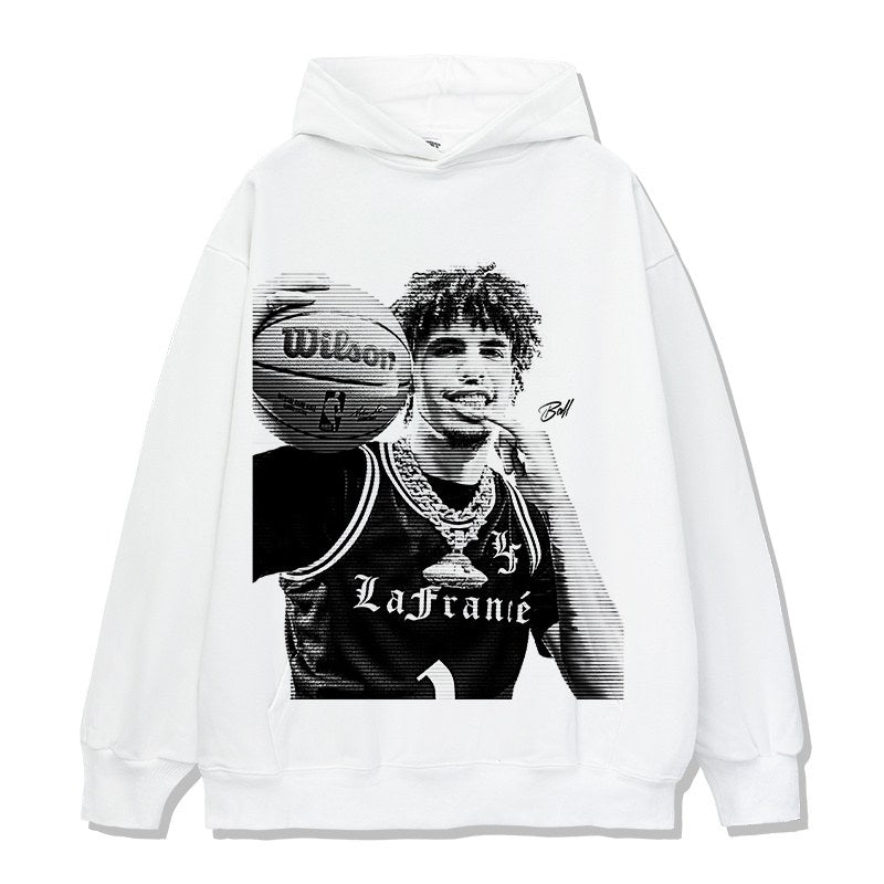LAMELO BALL VINTAGE HOODIE – לבן