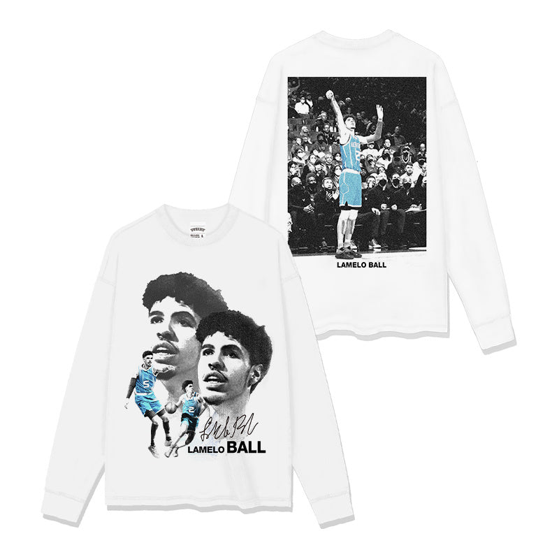 LAMELO BALL LONG SLEEVE – לבן