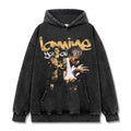 LAMINE YAMAL VINTAGE HOODIE – שחור שטוף