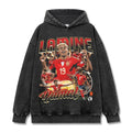 LAMINE YAMAL VINTAGE HOODIE – שחור שטוף