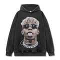 LAMINE YAMAL VINTAGE HOODIE – שחור שטוף