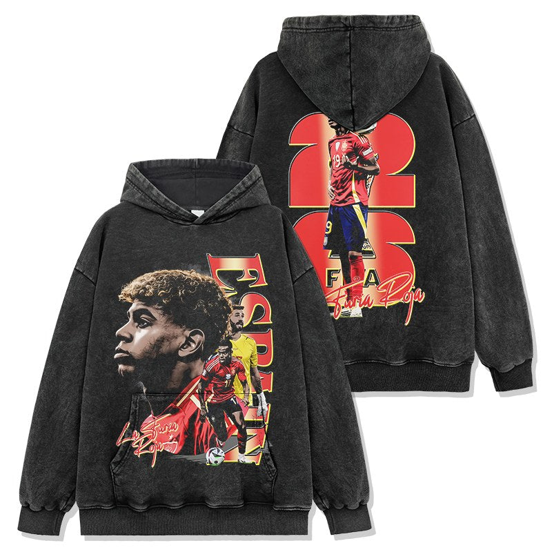 LAMINE YAMAL VINTAGE HOODIE · DERBY DAY