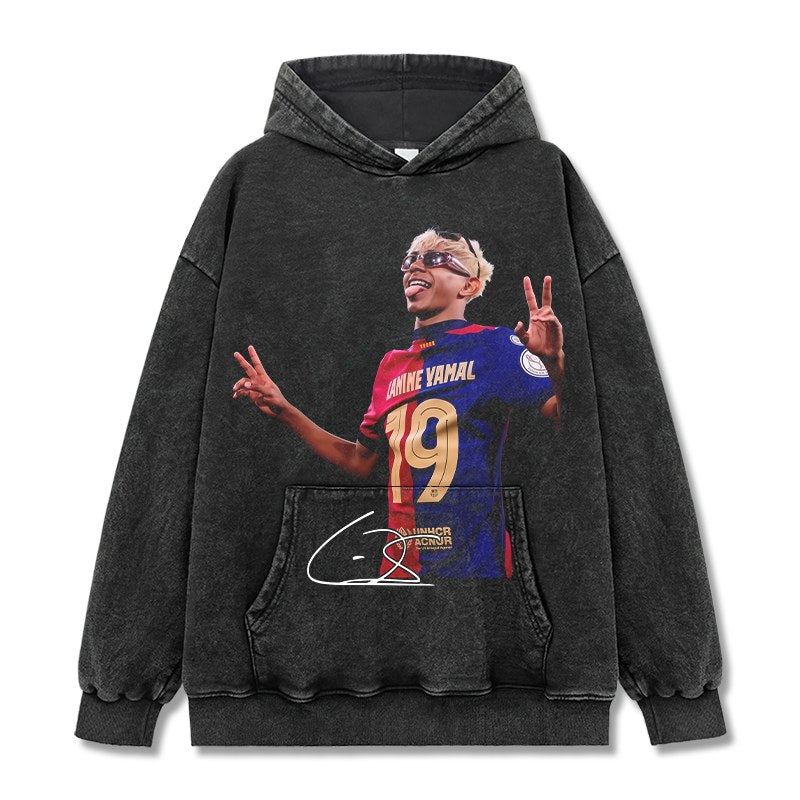 LAMINE YAMAL VINTAGE HOODIE · THE KID