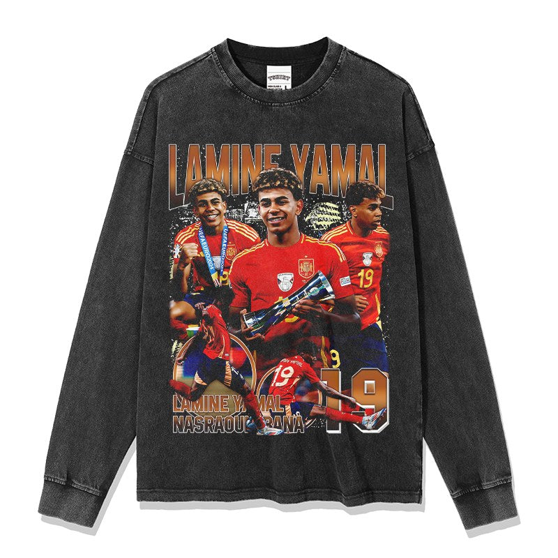 LAMINE YAMAL LONG SLEEVE – שחור שטוף