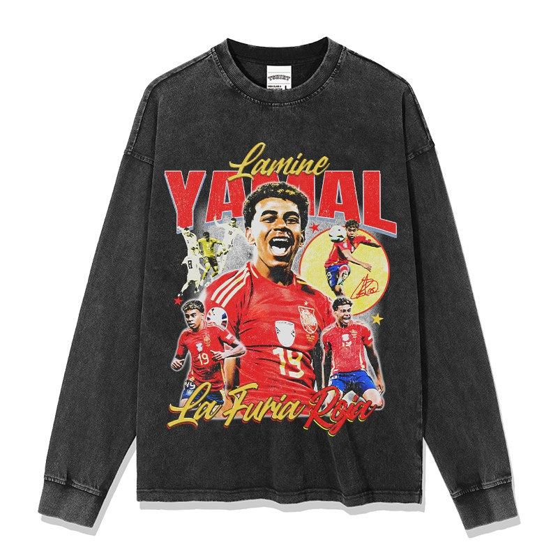 LAMINE YAMAL LONG SLEEVE – שחור שטוף
