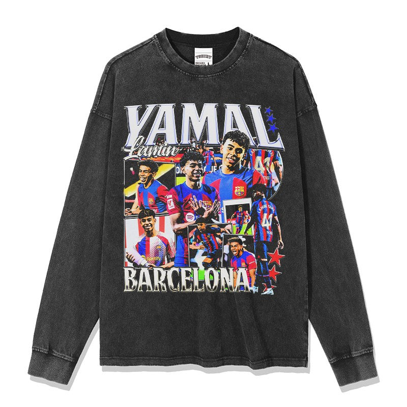 LAMINE YAMAL LONG SLEEVE – שחור שטוף