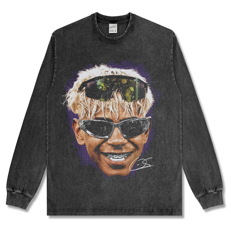 LAMINE YAMAL LONG SLEEVE – שחור שטוף