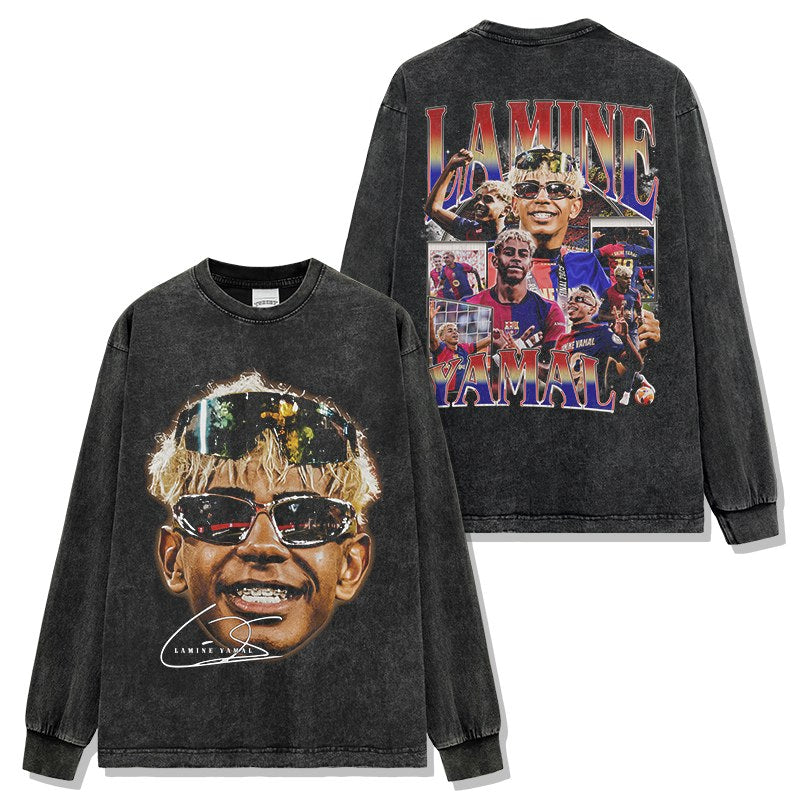 LAMINE YAMAL LONG SLEEVE – שחור שטוף