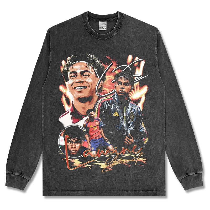 LAMINE YAMAL LONG SLEEVE – שחור שטוף