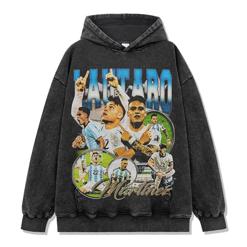LAUTARO MARTINEZ VINTAGE HOODIE · NIGHT GAME