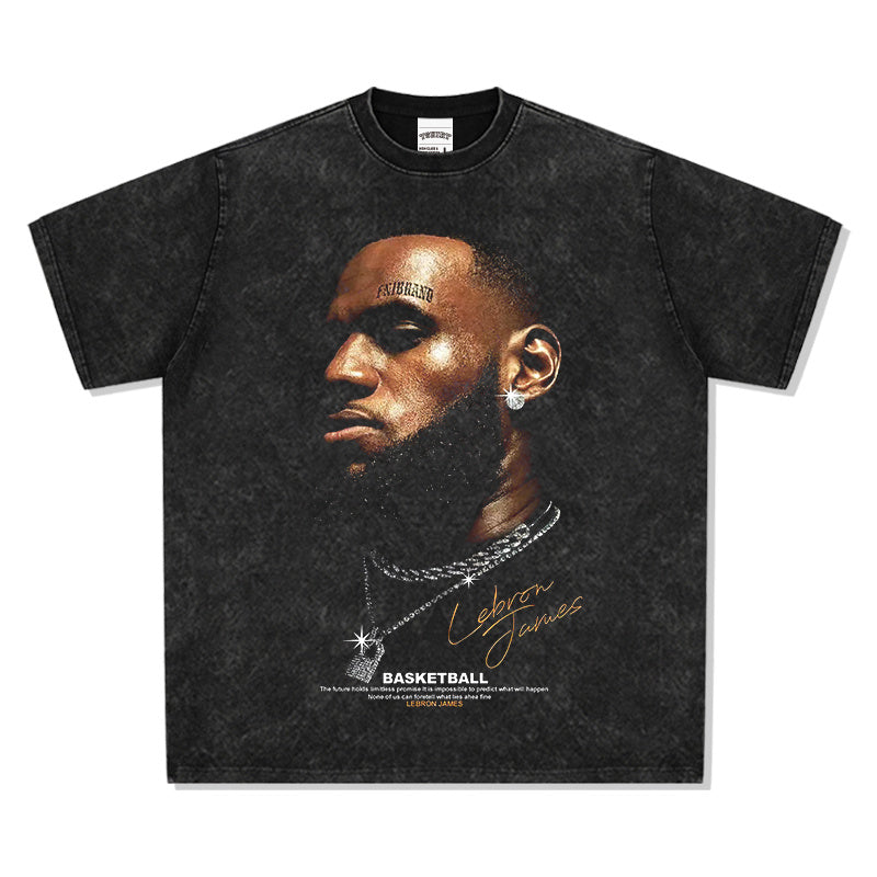 LEBRON JAMES VINTAGE TEE · STEP BACK