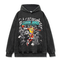 LEBRON JAMES VINTAGE HOODIE – שחור שטוף