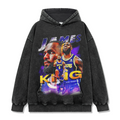 LEBRON JAMES VINTAGE HOODIE – שחור שטוף