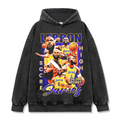 LEBRON JAMES VINTAGE HOODIE – שחור שטוף