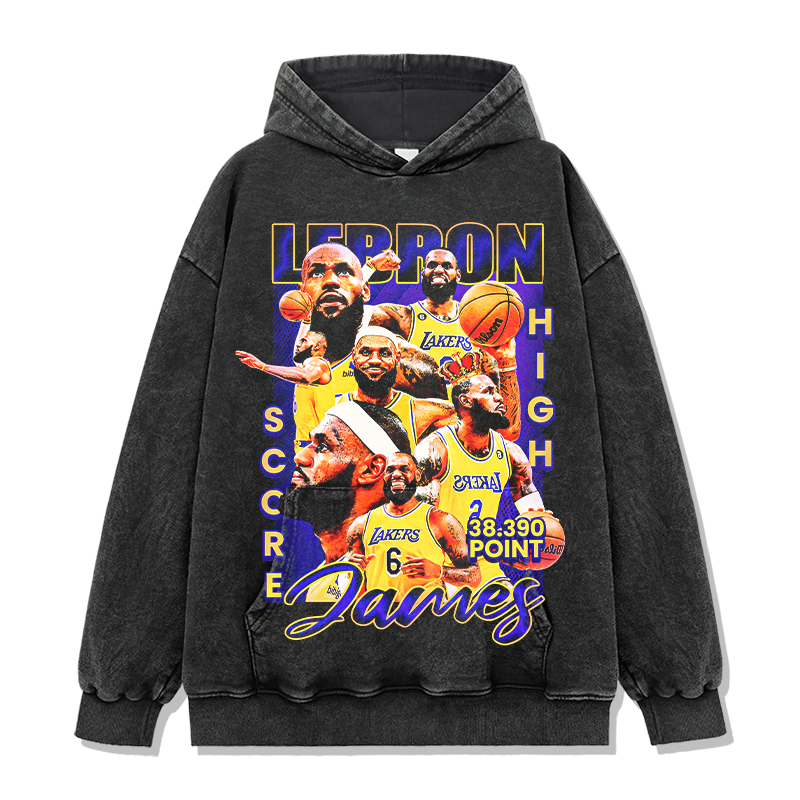 LEBRON JAMES VINTAGE HOODIE · OVERTIME