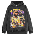LEBRON JAMES VINTAGE HOODIE – שחור שטוף