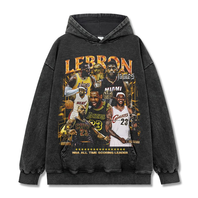 LEBRON JAMES VINTAGE HOODIE · SPLASH