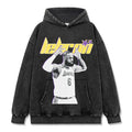 LEBRON JAMES VINTAGE HOODIE – שחור שטוף