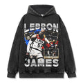 LEBRON JAMES VINTAGE HOODIE – שחור שטוף
