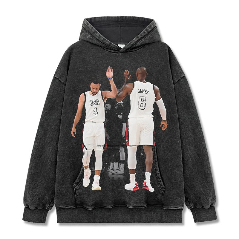 LEBRON JAMES VINTAGE HOODIE · TRIPLE DOUBLE