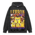 LEBRON JAMES VINTAGE HOODIE – שחור שטוף