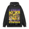 LEBRON JAMES VINTAGE HOODIE – שחור שטוף