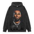 LEBRON JAMES VINTAGE HOODIE – שחור שטוף