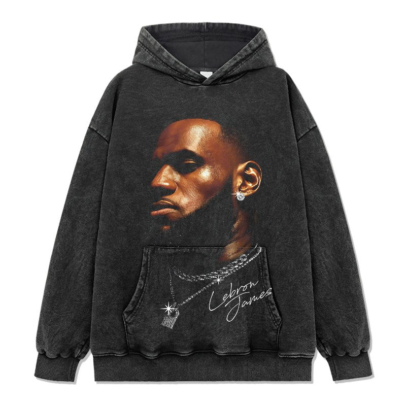 LEBRON JAMES VINTAGE HOODIE · HALL OF FAME