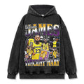 LEBRON JAMES VINTAGE HOODIE – שחור שטוף