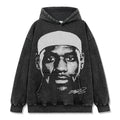 LEBRON JAMES VINTAGE HOODIE – שחור שטוף
