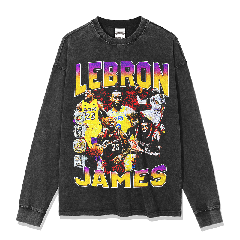 LEBRON JAMES LONG SLEEVE – שחור שטוף